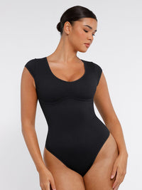 Wholesale Seamless Deep V Waist and Abdomen Shaping Bodysuit