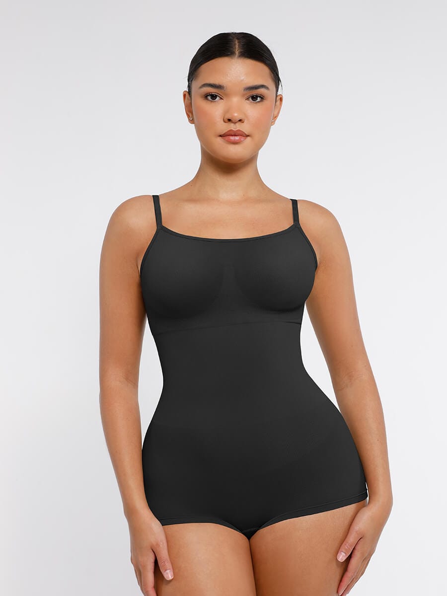 Wholesale Seamless Waist and Abdomen Shaping Shapewear Bodysuit with Adjustable Straps