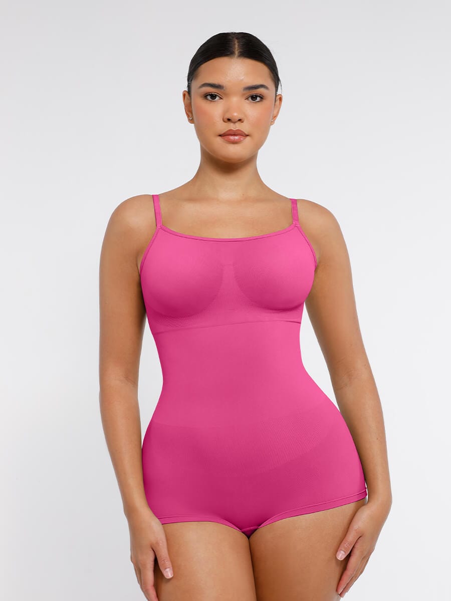 Wholesale Seamless Waist and Abdomen Shaping Shapewear Bodysuit with Adjustable Straps