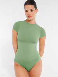 Bodysuit Women | Short Sleeve Shapewear Bodysuit Tummy Control