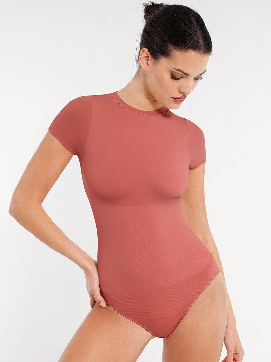 Bodysuit Women | Short Sleeve Shapewear Bodysuit Tummy Control