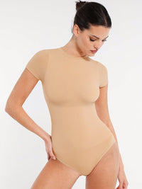 Bodysuit Women | Short Sleeve Shapewear Bodysuit Tummy Control