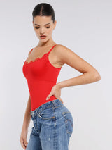 Bodysuit Women | Lace Seamless Shapewear Bodysuit Tummy Control