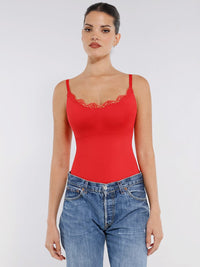 Bodysuit Women | Lace Seamless Shapewear Bodysuit Tummy Control