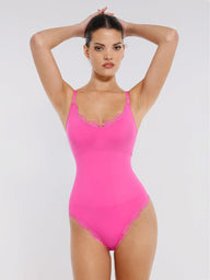 Bodysuit Women | Lace Seamless Shapewear Bodysuit Tummy Control