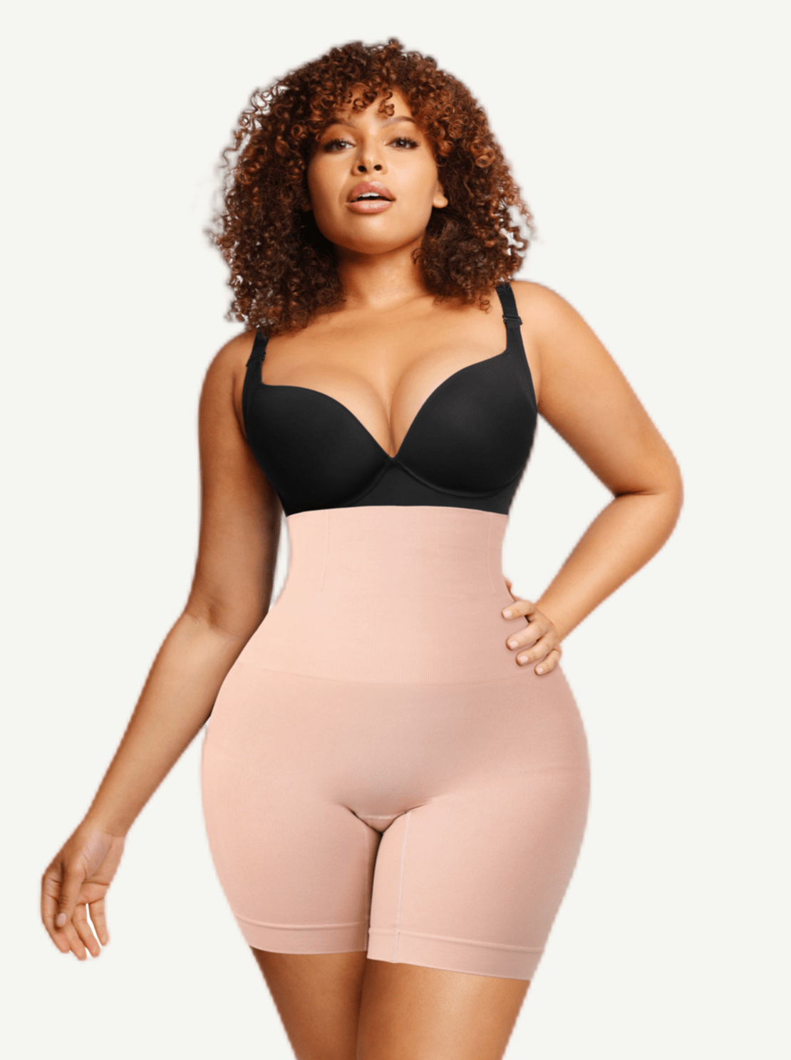 Wholesale Seamless Double-Layer Tummy Panel 4 Steel Bones Shapewear Shorts