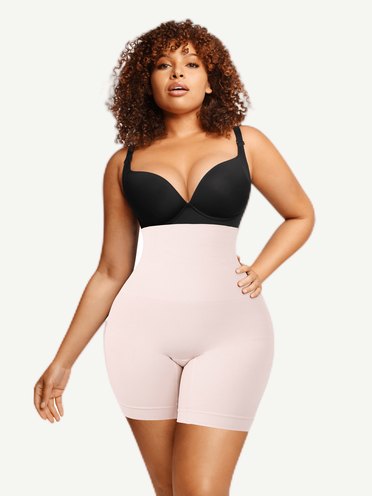 Wholesale Seamless Double-Layer Tummy Panel 4 Steel Bones Shapewear Shorts