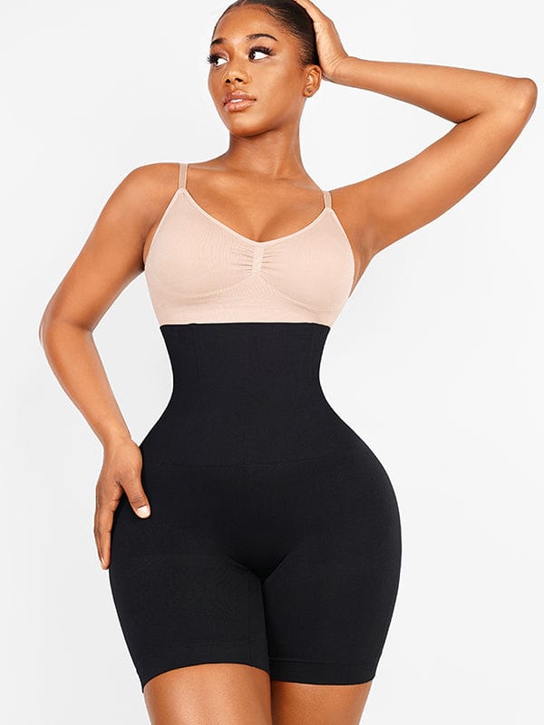 Wholesale Seamless Double-Layer Tummy Panel 4 Steel Bones Shapewear Shorts