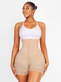 Wholesale 3-bones Triple-breasted High-waisted Elastic Body Butt Lifter