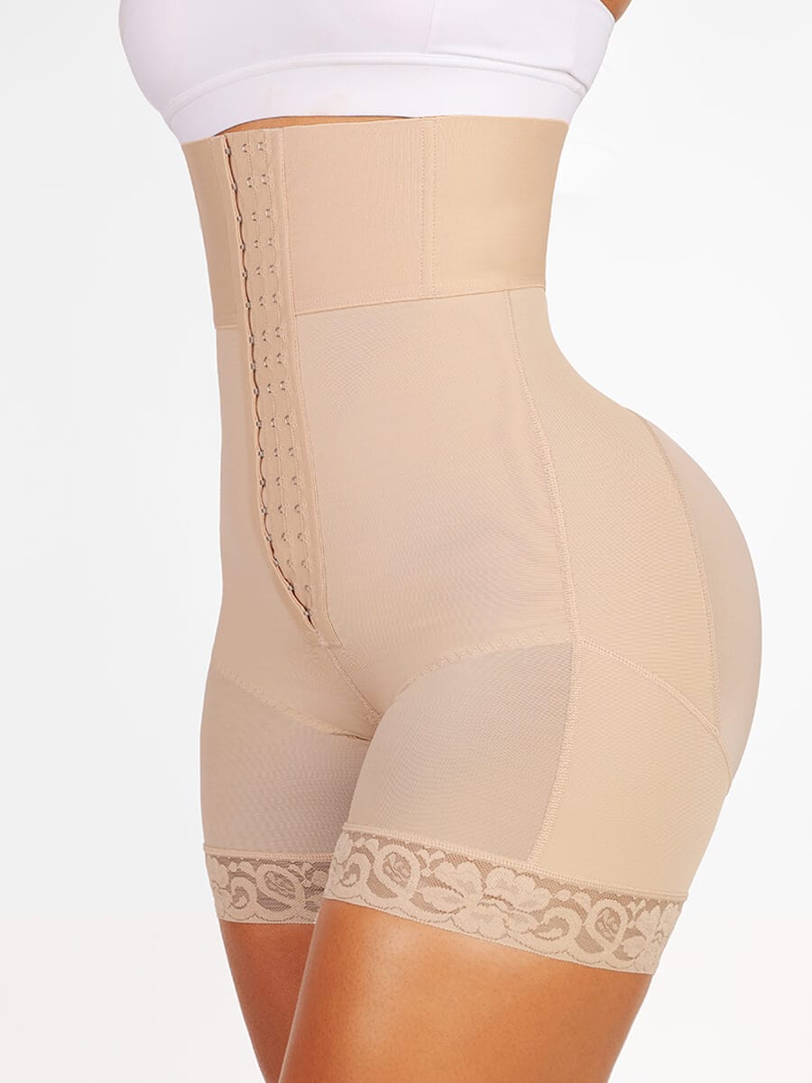 Wholesale 3-bones Triple-breasted High-waisted Elastic Body Butt Lifter