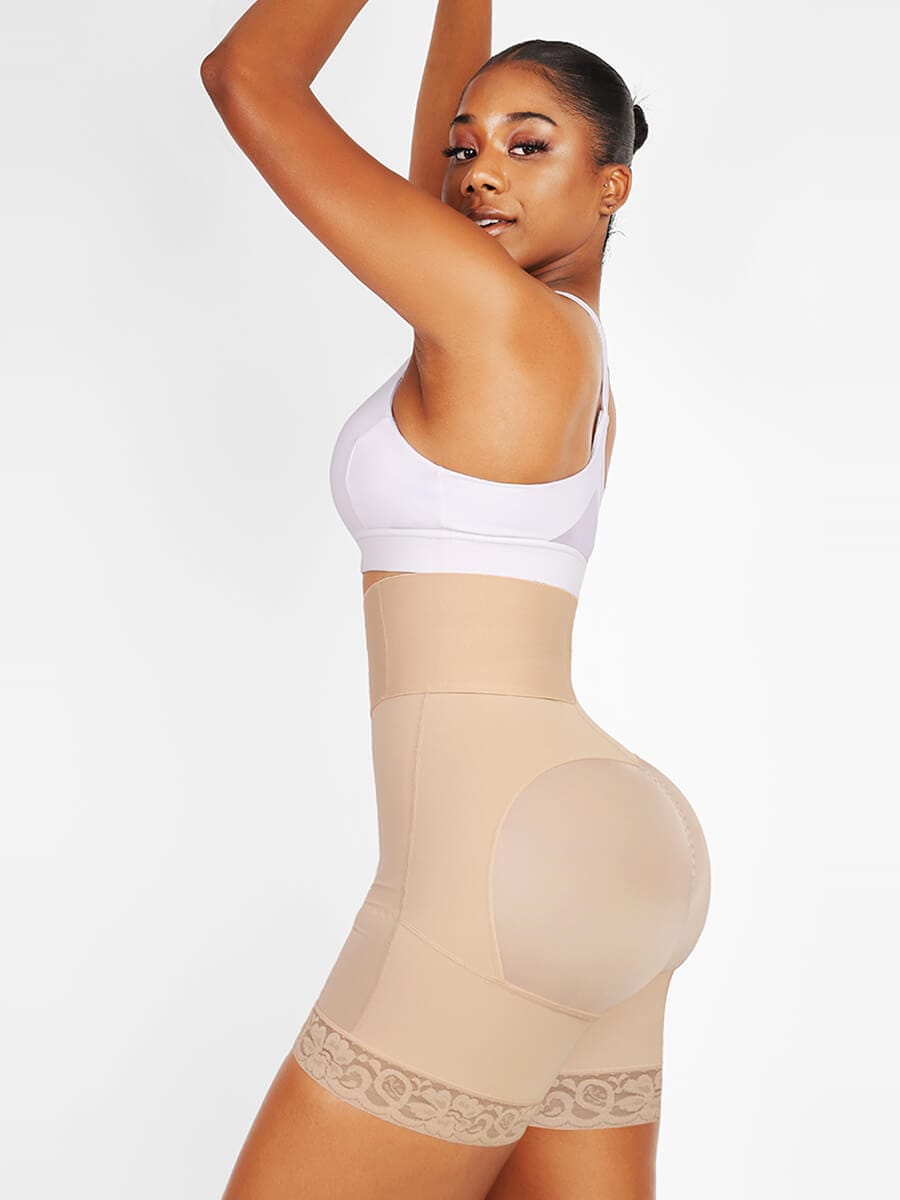 Wholesale 3-bones Triple-breasted High-waisted Elastic Body Butt Lifter