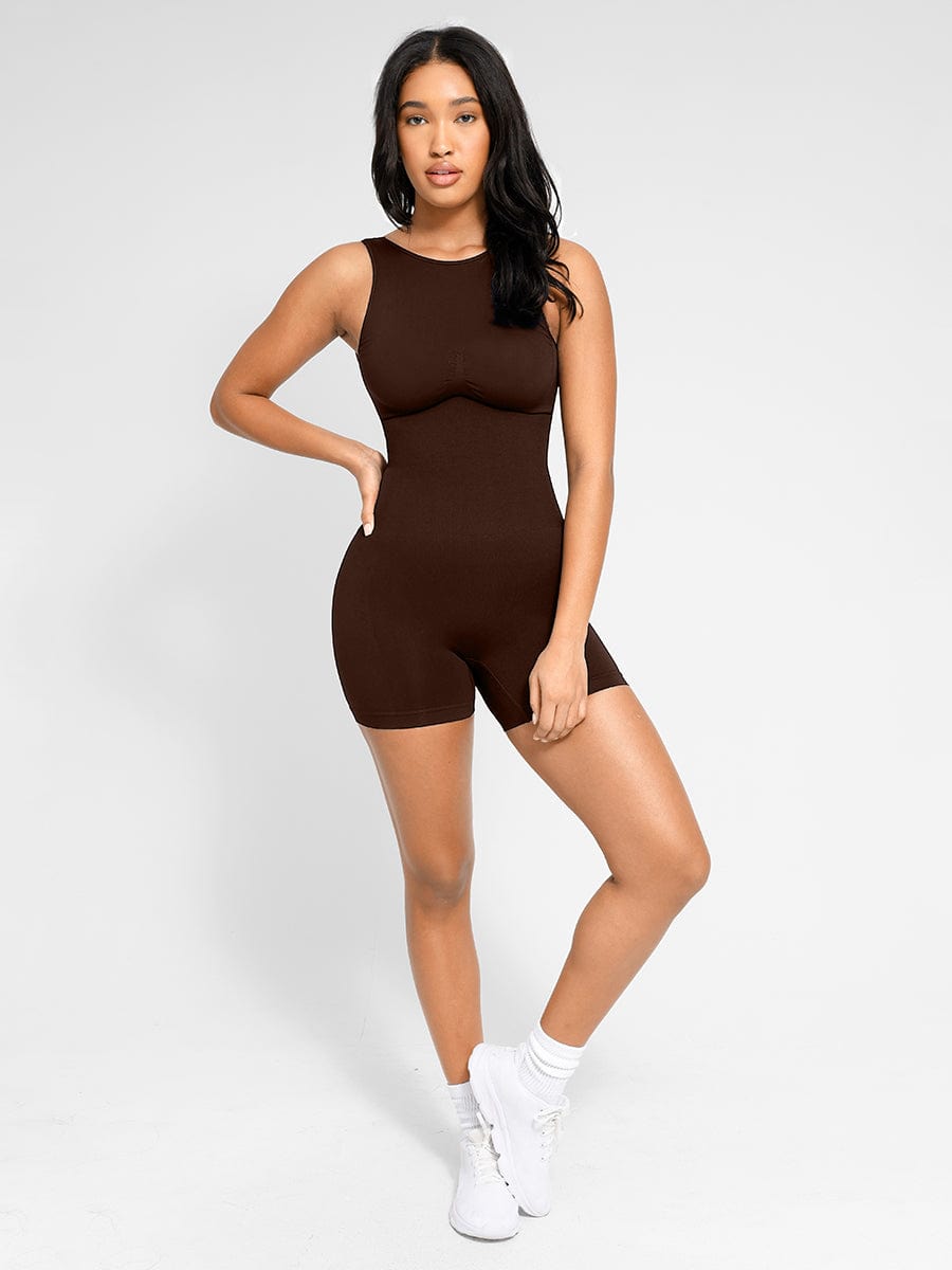 Shapewear Jumpsuit | Seamless U-Back Jumper | Removable Cups | Plus Size Jumpsuit