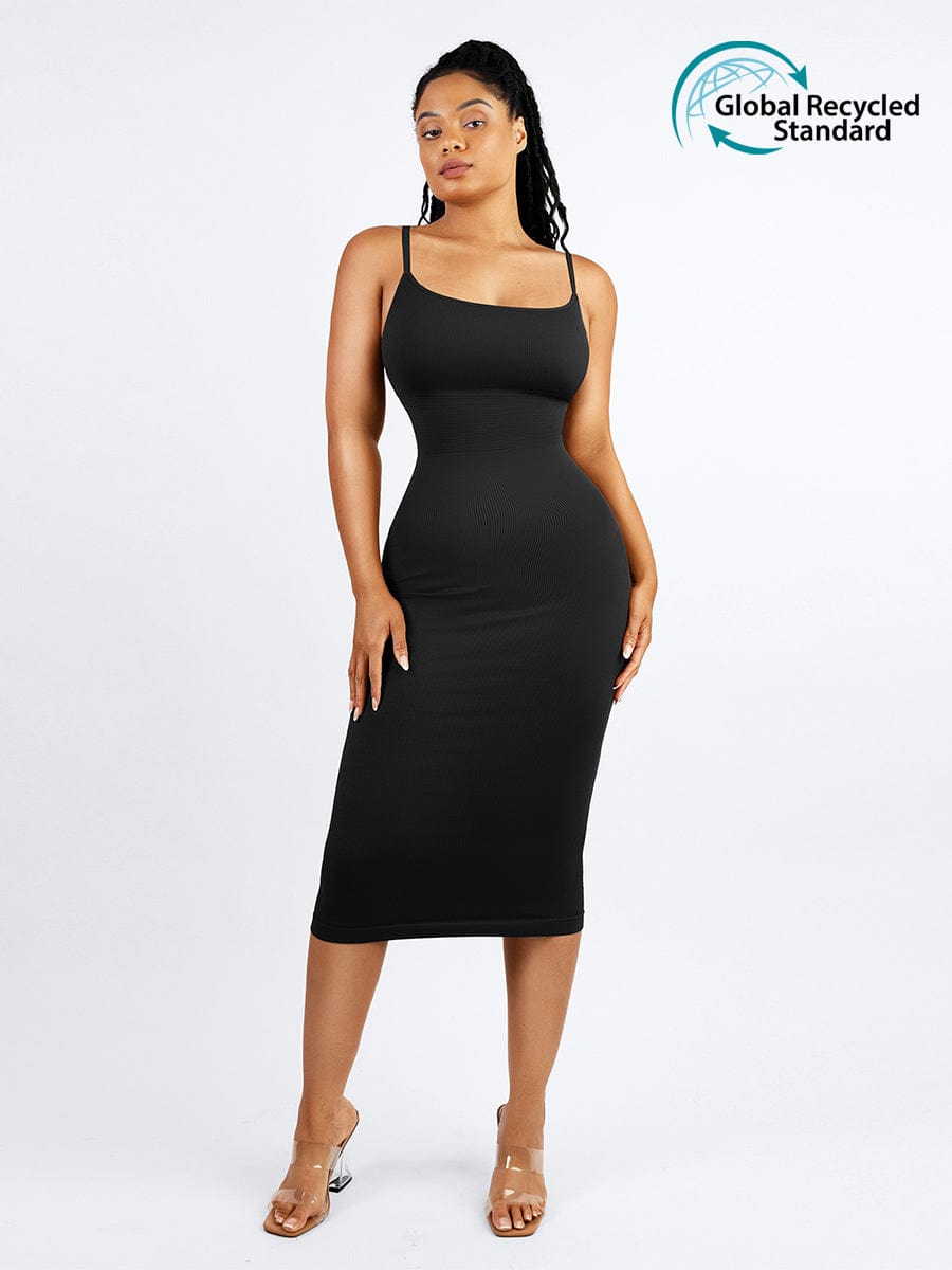 Wholesale🌿 Eco-friendly Seamless 360° Waist Control Midi Shaping Dress