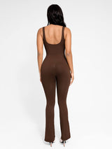 Shapewear | Seamless Flared Jumpsuit | U-Back | Body Sculpting