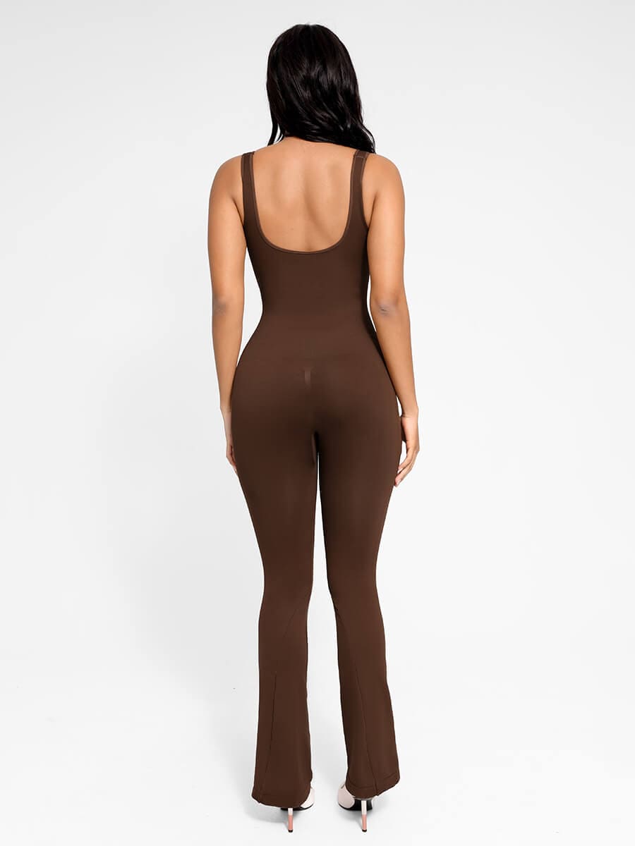 Shapewear | Seamless Flared Jumpsuit | U-Back | Body Sculpting