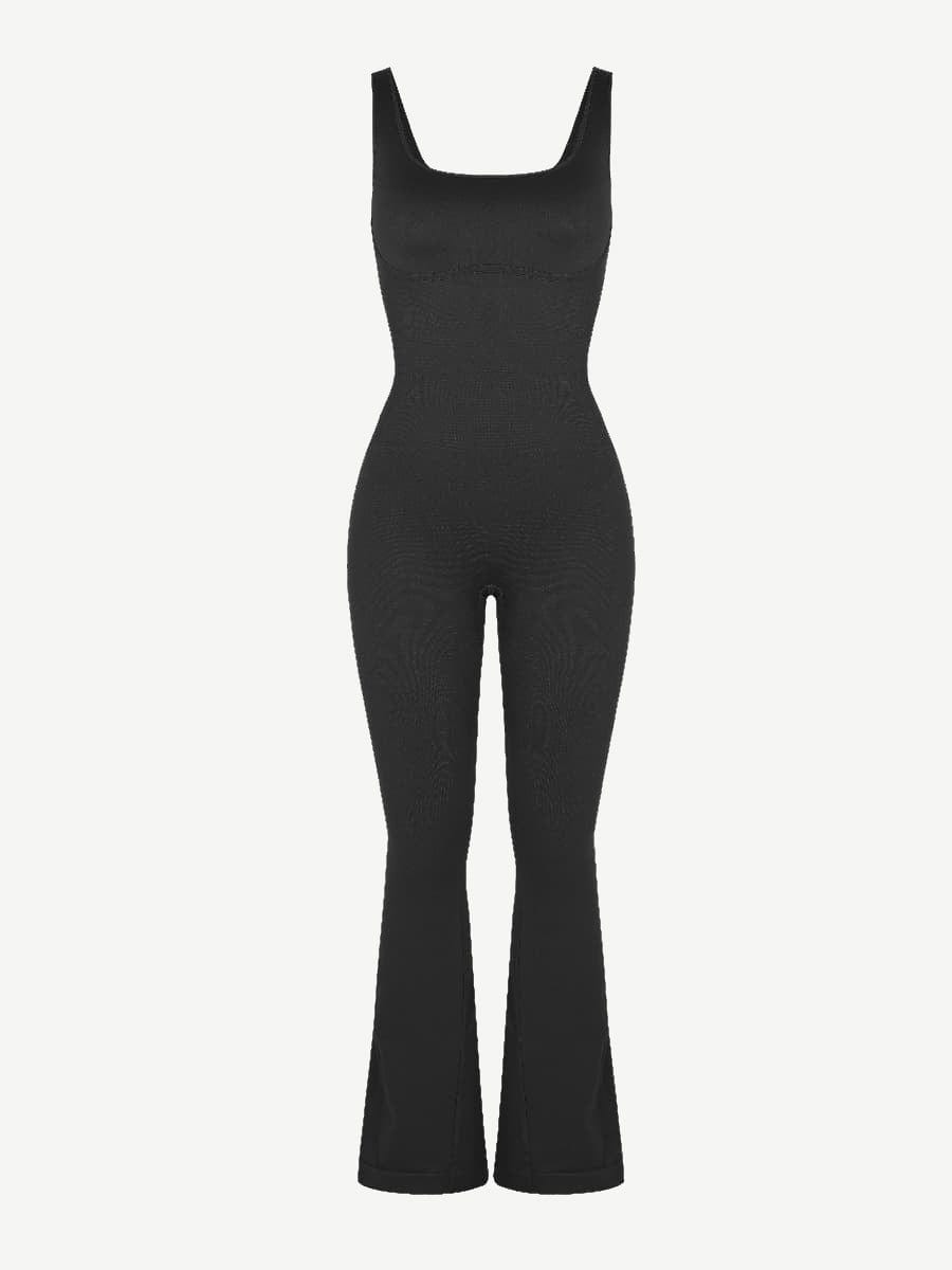 Shapewear | Seamless Flared Jumpsuit | U-Back | Body Sculpting