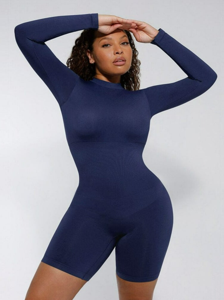 Wholesale Seamless Bust Support Waist Cinching Tummy Control Jumpsuit with Removable Cups