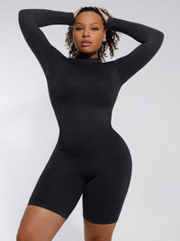 Wholesale Seamless Bust Support Waist Cinching Tummy Control Jumpsuit with Removable Cups