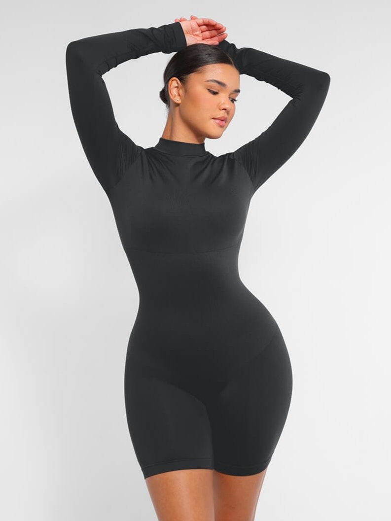 Wholesale Seamless Bust Support Waist Cinching Tummy Control Jumpsuit with Removable Cups