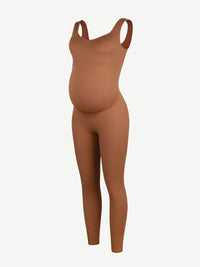 Wholesale Seamless Eco-friendly🌿 Back Lifting Abdominal Supports Maternity Catsuit Jumpsuit