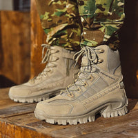 Men’s Tactical Winter Boots with Grip Sole | Durable Hiking and Work Shoes
