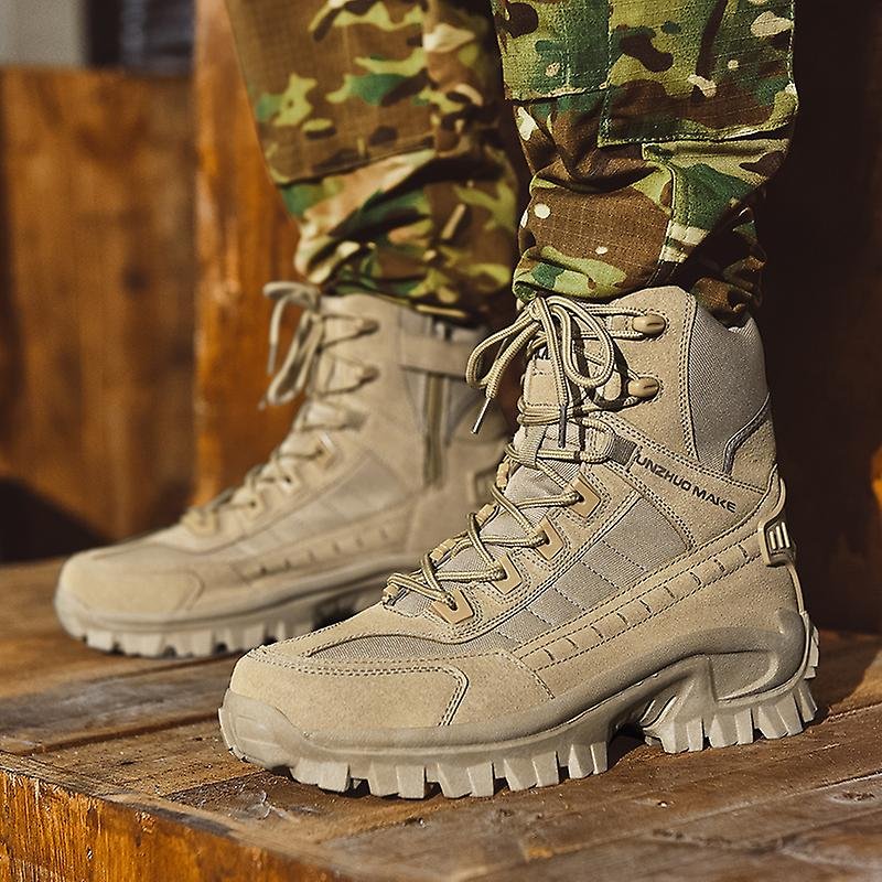 Men’s Tactical Winter Boots with Grip Sole | Durable Hiking and Work Shoes
