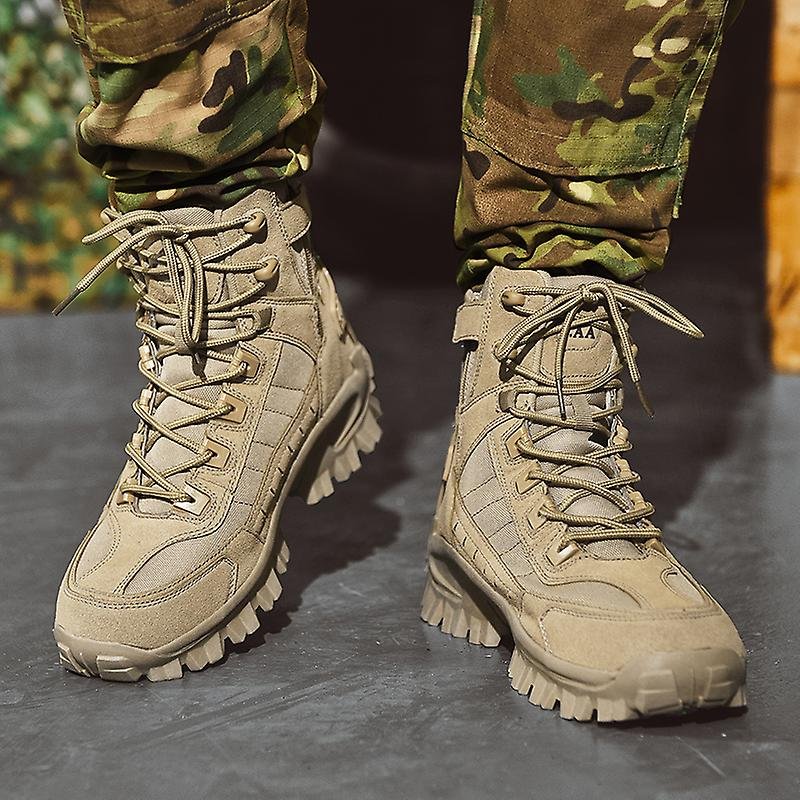 Men’s Tactical Winter Boots with Grip Sole | Durable Hiking and Work Shoes