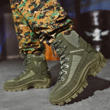 Men’s Tactical Winter Boots with Grip Sole | Durable Hiking and Work Shoes