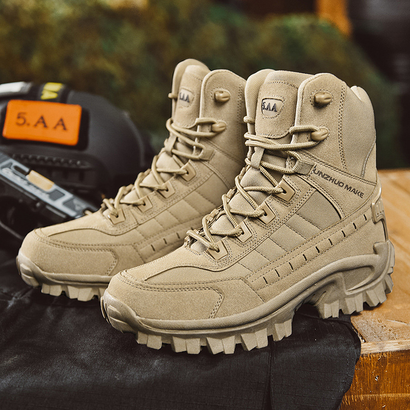 Men’s Tactical Winter Boots with Grip Sole | Durable Hiking and Work Shoes