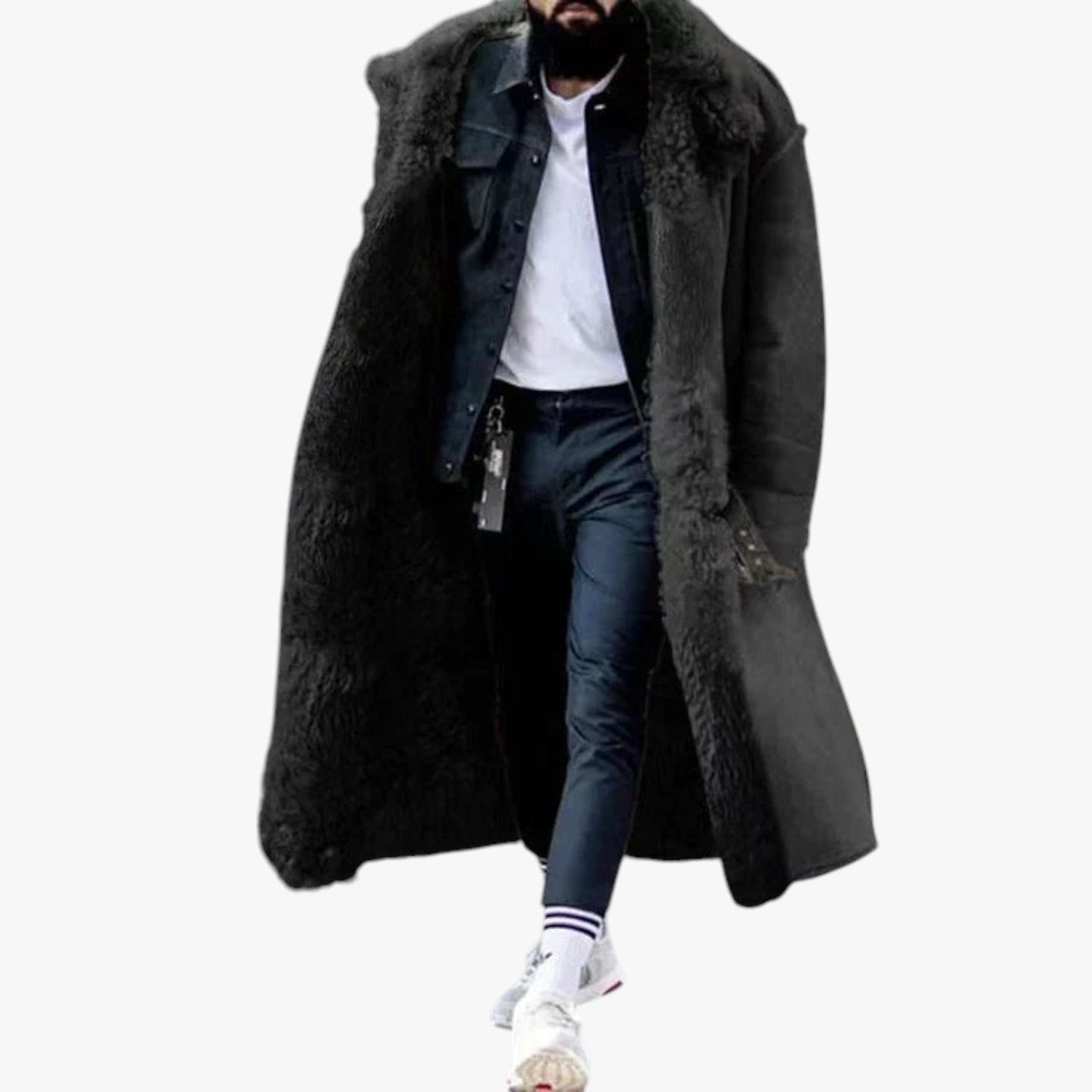 Men’s Classic Winter Coat with Timeless Design | Warm Long Overcoat for Cold Weather