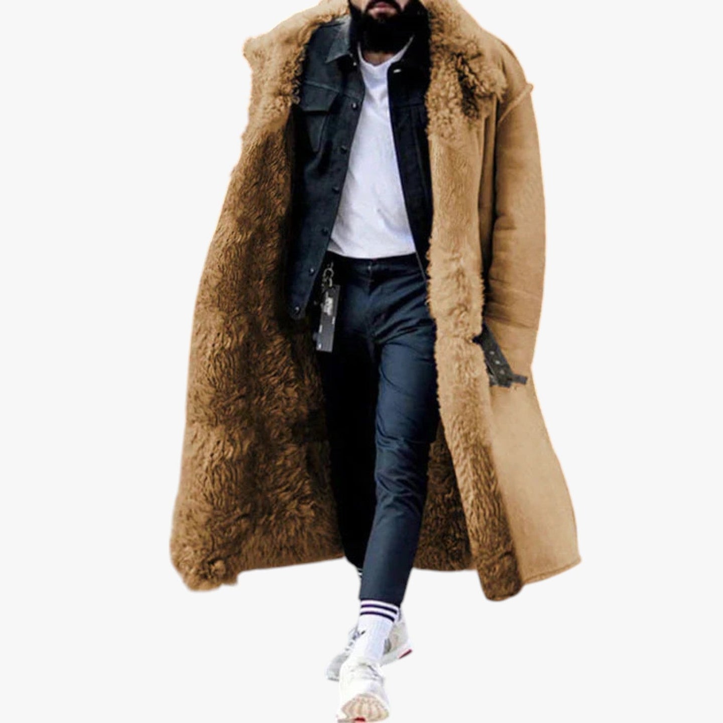 Men’s Classic Winter Coat with Timeless Design | Warm Long Overcoat for Cold Weather