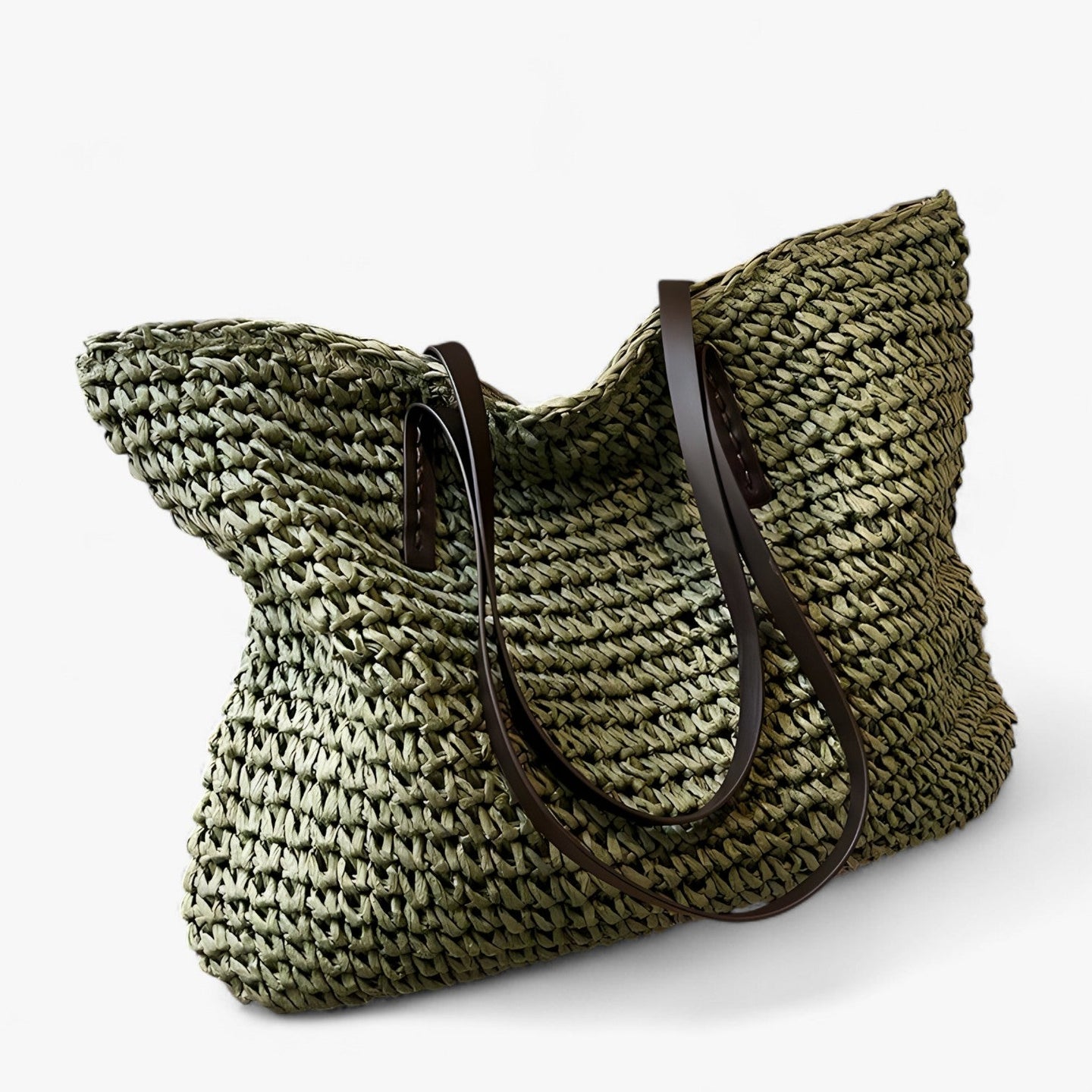 Boho Straw Beach Bag | Handcrafted Design | Summer Shoulder Tote