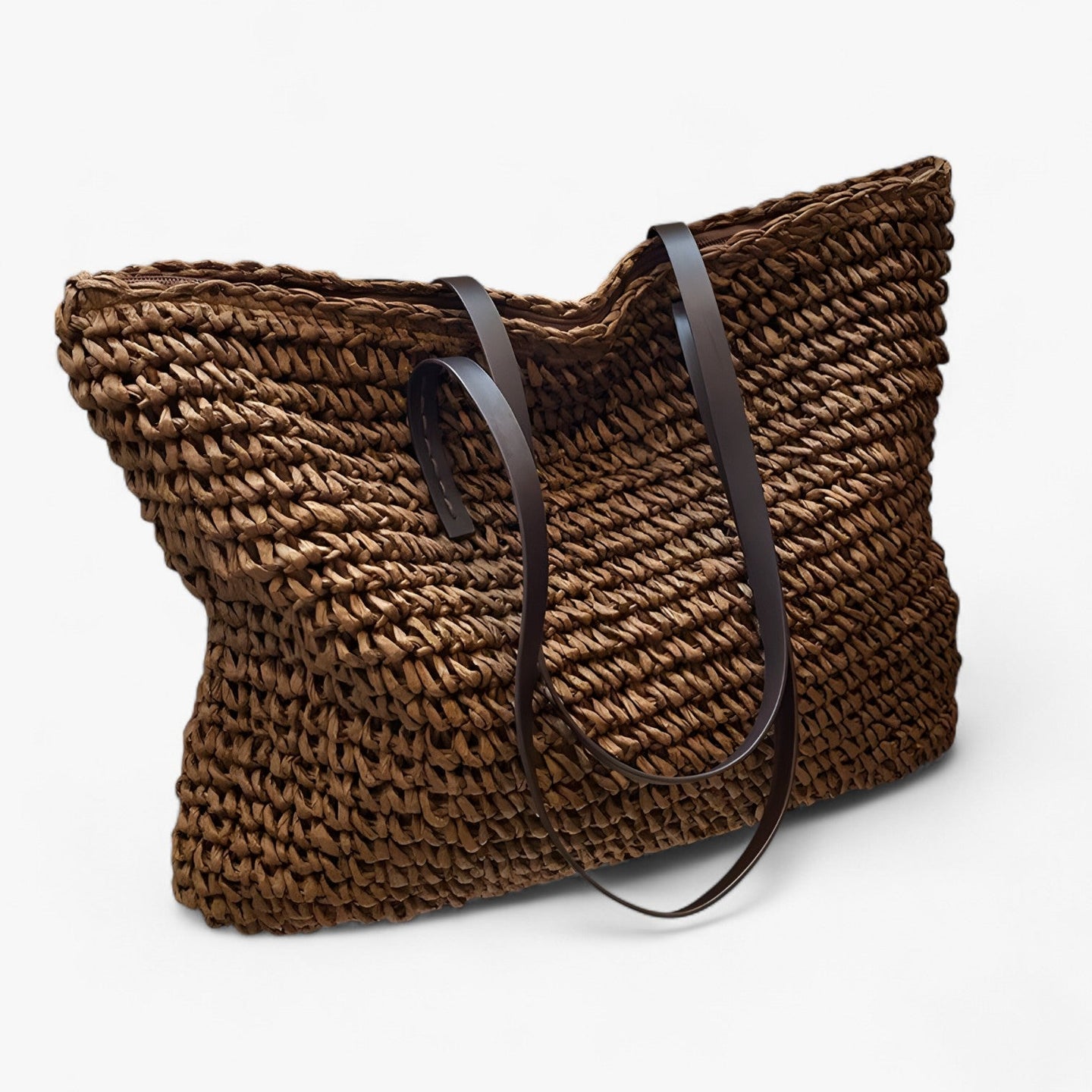 Boho Straw Beach Bag | Handcrafted Design | Summer Shoulder Tote