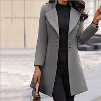 Women’s Elegant Long Coat | Classic Winter Outerwear | Stylish Casual Layer | Versatile Warm Jacket