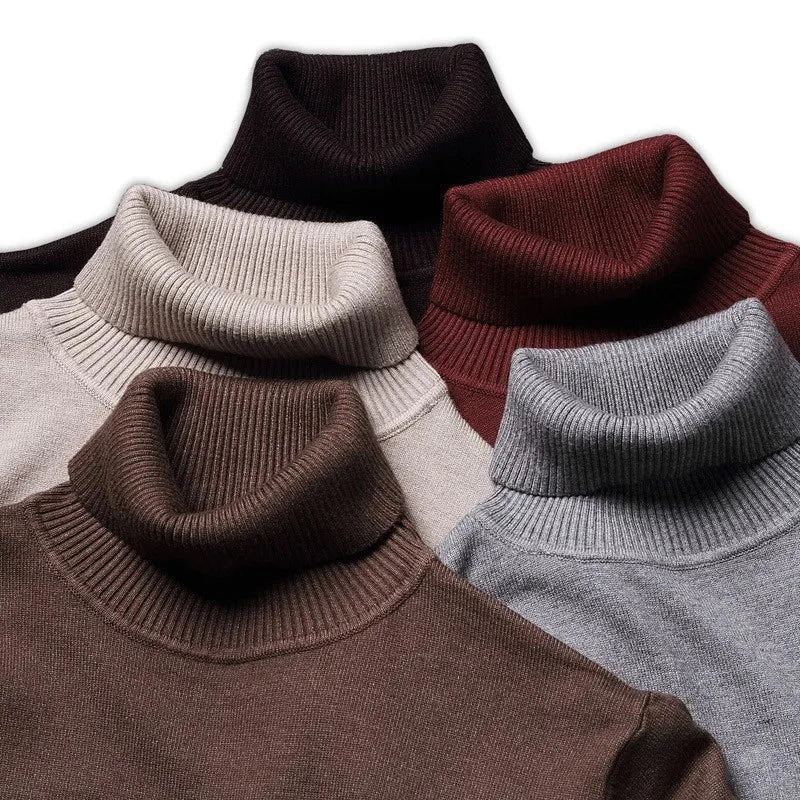Men’s Turtleneck Sweater in Classic Roll Neck Style | Versatile Winter Knitwear