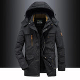 Men’s Winter Jacket | Hooded Windproof Coat | Warm Padded Outerwear | Versatile Outdoor Layer