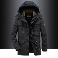 Men’s Winter Jacket | Hooded Windproof Coat | Warm Padded Outerwear | Versatile Outdoor Layer
