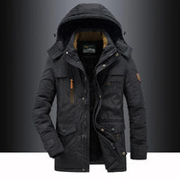 Men’s Winter Jacket | Hooded Windproof Coat | Warm Padded Outerwear | Versatile Outdoor Layer