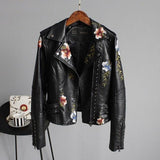 Women’s Leather Jacket | Black Faux Leather Zip Up Stylish Winter Coat