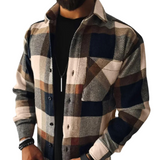 Men’s Quilted Flannel Jacket in Padded Fit | Warm Casual Winter Coat for All Seasons