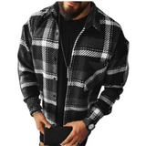 Men’s Quilted Flannel Jacket in Padded Fit | Warm Casual Winter Coat for All Seasons