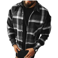Men’s Quilted Flannel Jacket in Padded Fit | Warm Casual Winter Coat for All Seasons