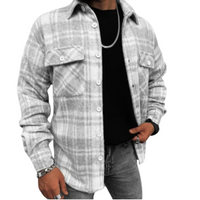 Men’s Quilted Flannel Jacket in Padded Fit | Warm Casual Winter Coat for All Seasons