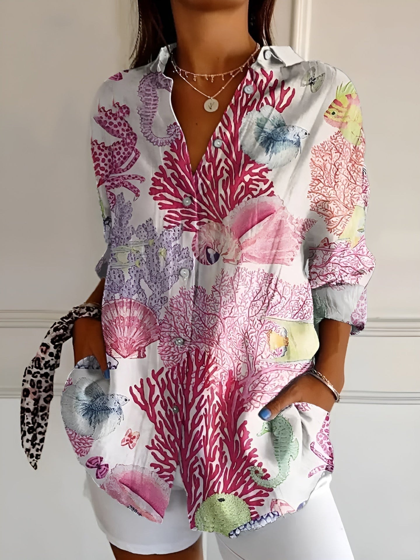 Stylish Button Down Shirt | Long Sleeve | Women's Top
