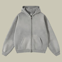 Men’s Oversized Zipped Hoodie | Relaxed Fit | Casual Streetwear | Lightweight Warmth