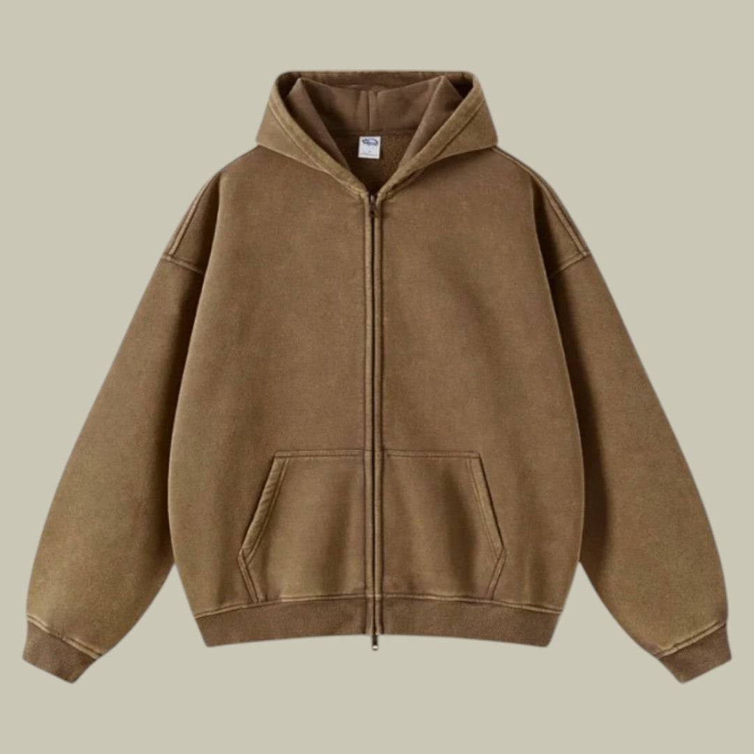 Men’s Oversized Zipped Hoodie | Relaxed Fit | Casual Streetwear | Lightweight Warmth