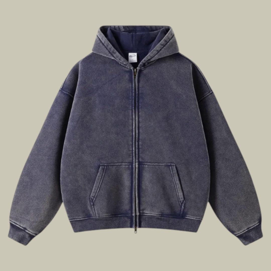 Men’s Oversized Zipped Hoodie | Relaxed Fit | Casual Streetwear | Lightweight Warmth