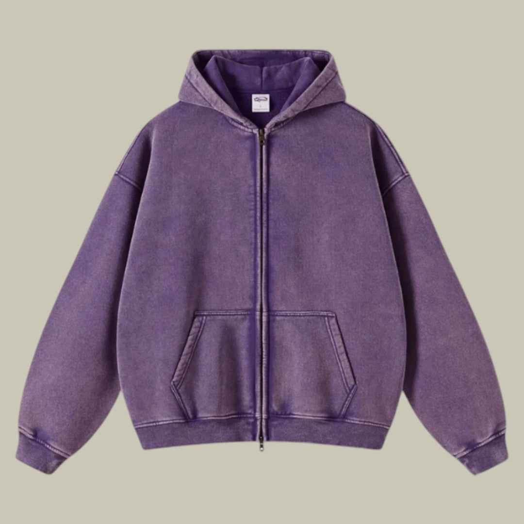 Men’s Oversized Zipped Hoodie | Relaxed Fit | Casual Streetwear | Lightweight Warmth