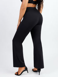 Wholesale Waist Trimming Straight-leg Pants with Built-in Shaping Shorts