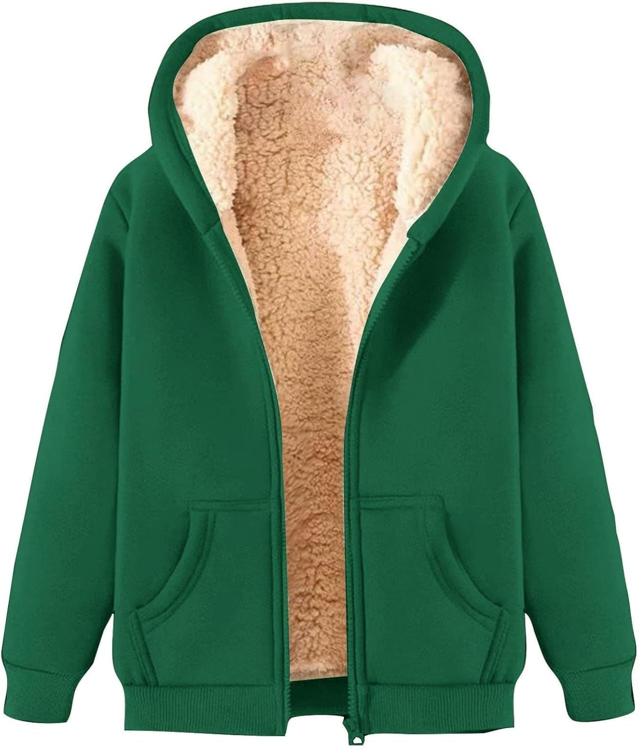 Women’s Fleece Hoodie in Relaxed Zip-Up Style | Warm Casual Sweatshirt